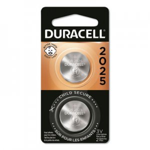 Duracell Lithium Coin Battery, 2025, 2/Pack DURDL2025B2PK DL2025B2PK