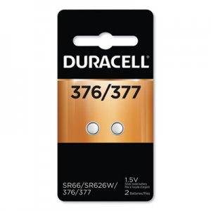 Duracell Button Cell Battery, 376/377, 1.5 V, 2/Pack DURD377B2PK
