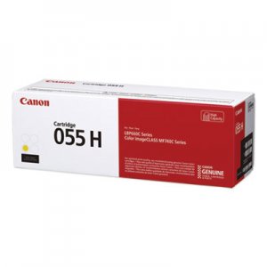 Canon 3019C001 (055H) High-Yield Toner, 5,900 Page-Yield, Yellow CNM3017C001 3017C001