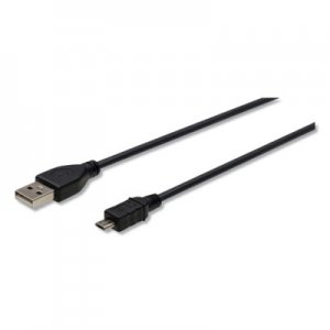 Innovera USB to Micro USB Cable, 10 ft, Black IVR30013