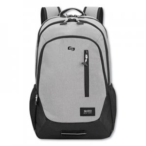 Solo Region Backpack, For 15.6" Laptops, 13 x 5 x 19, Light Gray USLVAR70410 VAR704-10