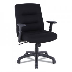 Alera Alera Kesson Series Petite Office Chair, Supports up to 300 lbs., Black Seat/Black Back, Black Base ALEKS4010 12010