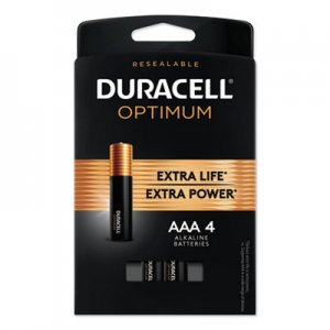Duracell Optimum Alkaline AAA Batteries, 4/Pack DUROPT2400B4PRT OPT2400B4PRT