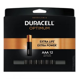 Duracell Optimum Alkaline AAA Batteries, 12/Pack DUROPT2400B12PR OPT2400B12PRT