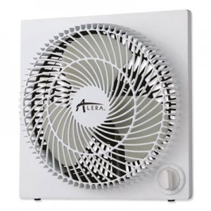 Alera 9" 3-Speed Desktop Box Fan, Plastic, White ALEFANBX10B FANBX10B