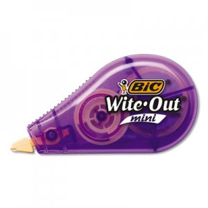 BIC Wite-Out Brand Mini Correction Tape, Non-Refillable, 1/5" w x 26.2 ft, Assorted BICWOTM11 WOTM11