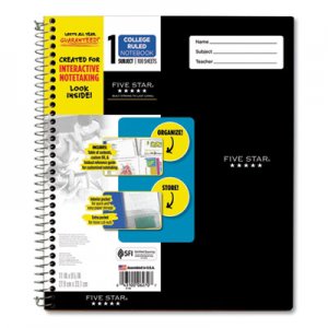 Five Star Interactive Notebook, 1 Subject, Medium/College Rule, Assorted Cover Colors, 11 x 8.5, 100 Sheets MEA06270 06270