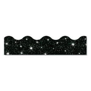 TREND Sparkle Terrific Trimmers, 2 3/4" x 32 ft, Sparkles, Black TEPT91417 T91417