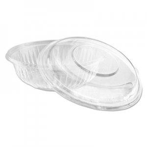 Dart PresentaBowls Bowl/Lid Combo-Paks, 24 oz, 7.25" Diameter x 2.38"h, Clear, 63/Pack, 2 Pack