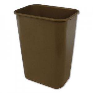 Impact Soft-Sided Wastebasket, Rectangular, Polyethylene, 41 qt, Beige IMP7703BEI IMP 7703 BEI