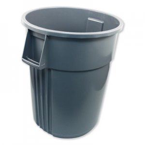 Impact Advanced Gator Waste Container, Round, Plastic, 55 gal, Gray IMP77553 IMP 7755-3