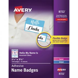 Avery Self-Adhesive Name Tags 08722