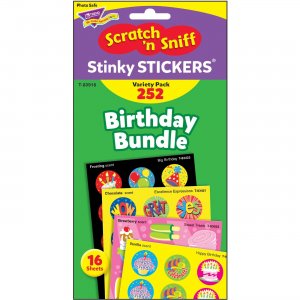 TREND Birthday Scratch 'n Sniff Stinky Stickers T83918 TEPT83918