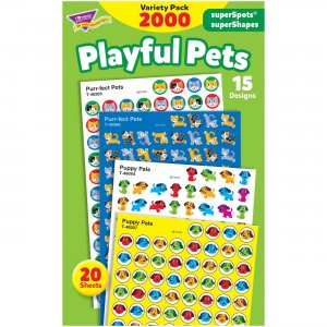 TREND superSpots superShapes Playful Pets Stickers 46929 TEP46929