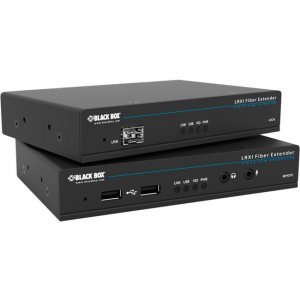 Black Box LRXI KVM Extender - DVI-D, USB 2.0, Single Access, Multimode Fiber ACU5600A-MM