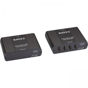 Black Box USB 2.0 Extender - Multimode Fiber, 4-Port IC404A-R2