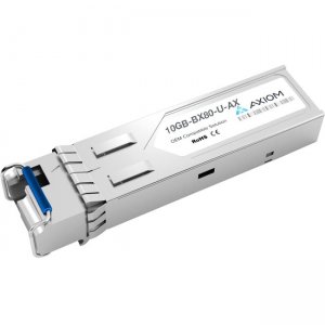 Axiom 10GBASE-BX80-U SFP+ Transceiver for Extreme - 10GB-BX80-U (Upstream) 10GB-BX80-U-AX