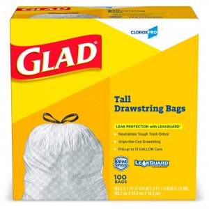 Glad Strong Tall Kitchen Trash Bags 78526PL CLO78526PL