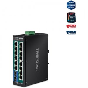 TRENDnet 16-Port Industrial Gigabit PoE TI-PG162