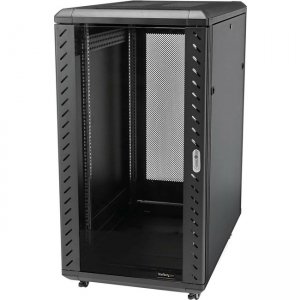 StarTech.com 18U Server Rack Cabinet - Includes Casters and Leveling feet - 32 in. Deep RK1836BKF