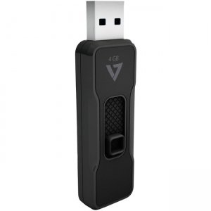 V7 4GB USB 2.0 Flash Drive - With Retractable USB Connector VP24G