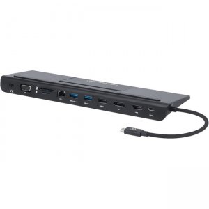 Manhattan USB-C 11-in-1 Triple-Monitor Docking Station with MST 153478