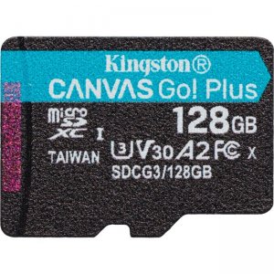 Kingston Canvas Go! Plus microSD Memory Card SDCG3/128GBSP