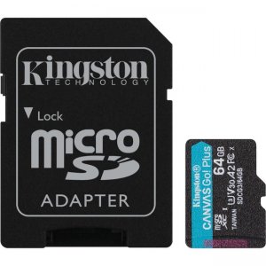 Kingston Canvas Go! Plus microSD Memory Card SDCG3/64GB