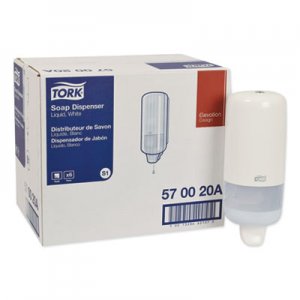 Tork Elevation Liquid Skincare Dispenser, 1 L Bottle; 33 oz Bottle, 4.4 x 4.5 x 11.5, White