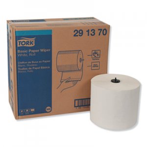 Tork Basic Paper Wiper Roll Towel, 7.68" x 1150 ft, White, 4 Rolls/Carton TRK291370 291370