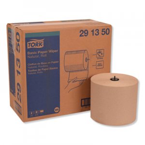 Tork Basic Paper Wiper Roll Towel, 7.68" x 1150 ft, Natural, 4 Rolls/Carton TRK291350 291350