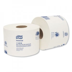 Tork Universal Bath Tissue Roll with OptiCore, Septic Safe, 1-Ply, White, 1755 Sheets/Roll, 36/Carton TRK112990 112990