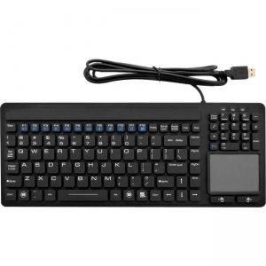 DSI Industrial Silicone Waterproof USB Keyboard Touchpad IKB107 With IP68 KB-JH-107