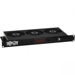 Tripp Lite 1U Blanking Panel with Temperature Sensor and High-Performance Fans SRFAN1UTEMP