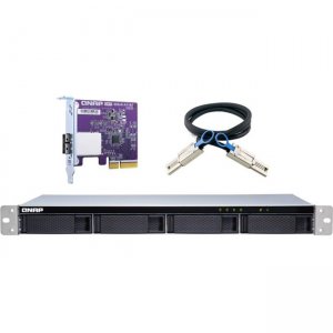 QNAP High-performance Short-depth Rackmount SATA 6GB/s JBOD Storage Enclosure TL-R400S-US TL-R400S