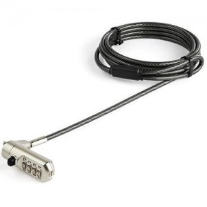 StarTech.com 2 m (6.6 ft.) Laptop Cable Lock - Nano-slot - Customizable Combination LTLOCKNANO