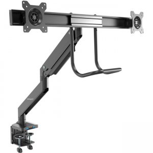 StarTech.com Desk Mount Dual Monitor Arm - 2x USB 3.0 Ports - Grommet/Desk Clamp Mount ARMSLIMDUAL2USB3