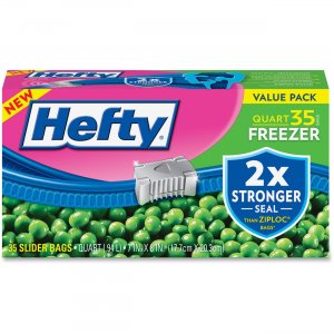 Hefty Quart-size Slider Freezer Bags R82235