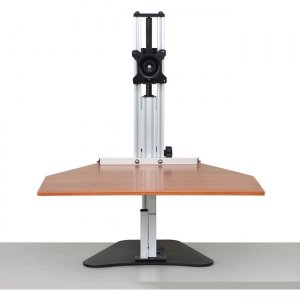 Ergo Desktop Wallaby Sit and Stand Workstation Cherry Minimally Assembled ED-WAL-CHE-5B
