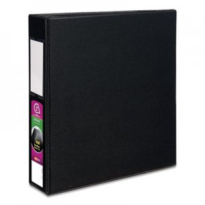 Avery Durable Non-View Binder with DuraHinge and Slant Rings, 3 Rings, 2" Capacity, 11 x 8.5, Black AVE27556