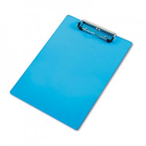 Saunders Acrylic Clipboard, 1/2" Capacity, Holds 8-1/2w x 12h, Transparent Blue SAU21567 21567