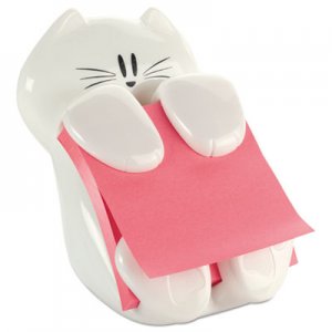 Post-it Pop-up Notes Super Sticky Pop-Up Note Dispenser Cat Shape, 3 x 3, White MMMCAT330 CAT-330