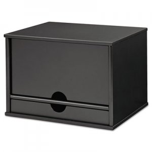 Victor Midnight Black Collection Desktop Organizer, 13 3/10 x 10 1/2 x 9 1/5, Wood VCT47205 4720