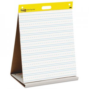 Post-it Easel Pads Super Sticky Self-Stick Tabletop Easel Pad with Command Strips and Ruled Sheets, 20 x 23