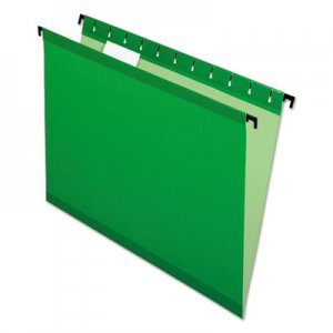 Pendaflex SureHook Hanging Folders, Letter Size, 1/5-Cut Tab, Bright Green, 20/Box PFX615215BGR 6152 1/5 BGR