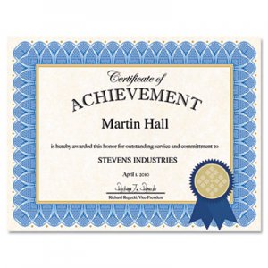 Geographics Certificate Kit, Blue Spiral GEO47404 47404