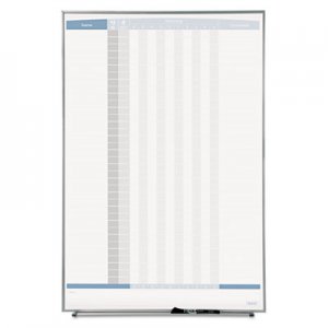 Quartet Vertical Matrix Employee Tracking Board, 34 x 23, Aluminum Frame QRT33705 33705