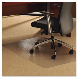 Floortex Cleartex Ultimat Chair Mat for Plush Pile Carpets, 60 x 48, Clear FLR1115227ER 1115227ER