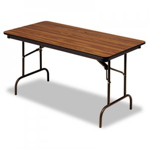 Iceberg Premium Wood Laminate Folding Table, Rectangular, 60w x 30d x 29h, Oak ICE55215 55215