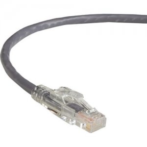 Black Box GigaBase 3 CAT5e 350-MHz Lockable Patch Cable (UTP), Gray, 1-ft. (0.3-m) C5EPC70-GY-01